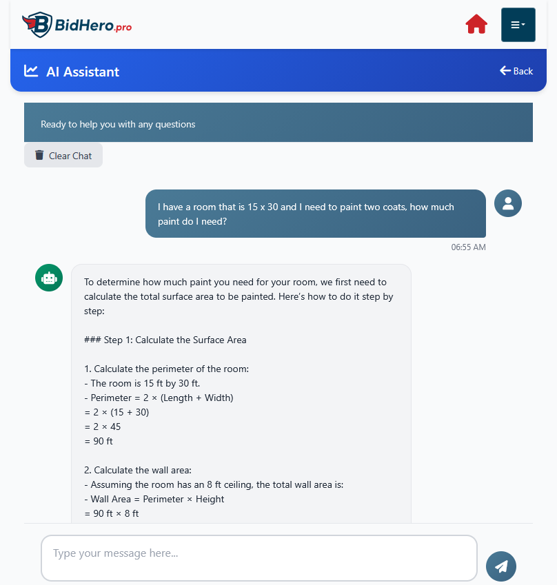 AI Estimate Generation